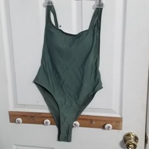 UNUSED Olive green one piece